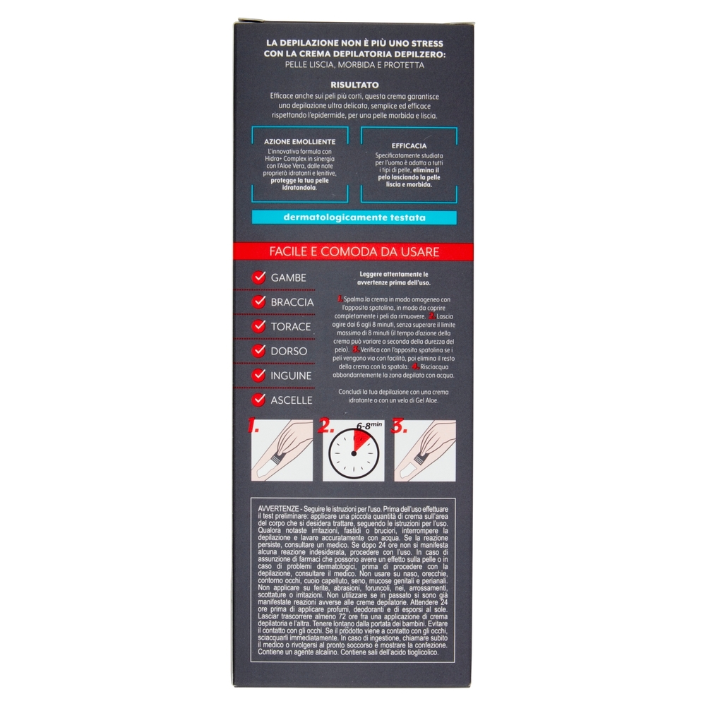 depilzero Uomo crema depilatoria Corpo 200 ml